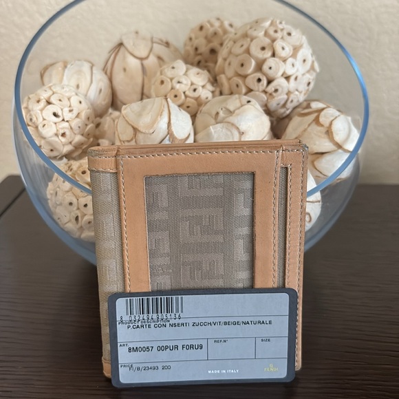 Fendi Zucca PVC & Leather Cardholder Wallet - Picture 8 of 12